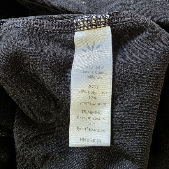 Athleta Dot Be Free Tight Leggings Women’s M Black Mesh Pocket Run Yoga 350178 - Picture 9 of 16